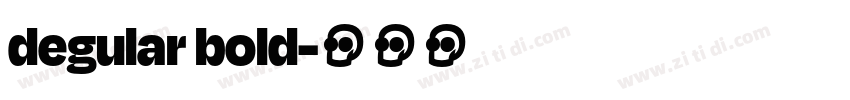 degular bold字体转换